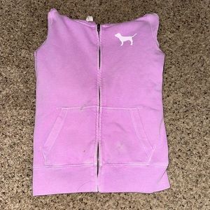 Victoria’s Secret Pink zip up hoodie. Size extra small.